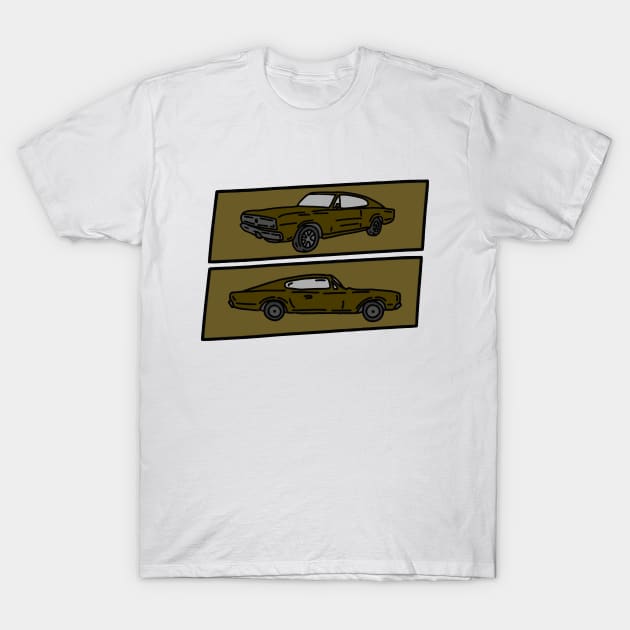 classic muscle car retro illustration T-Shirt by fokaction